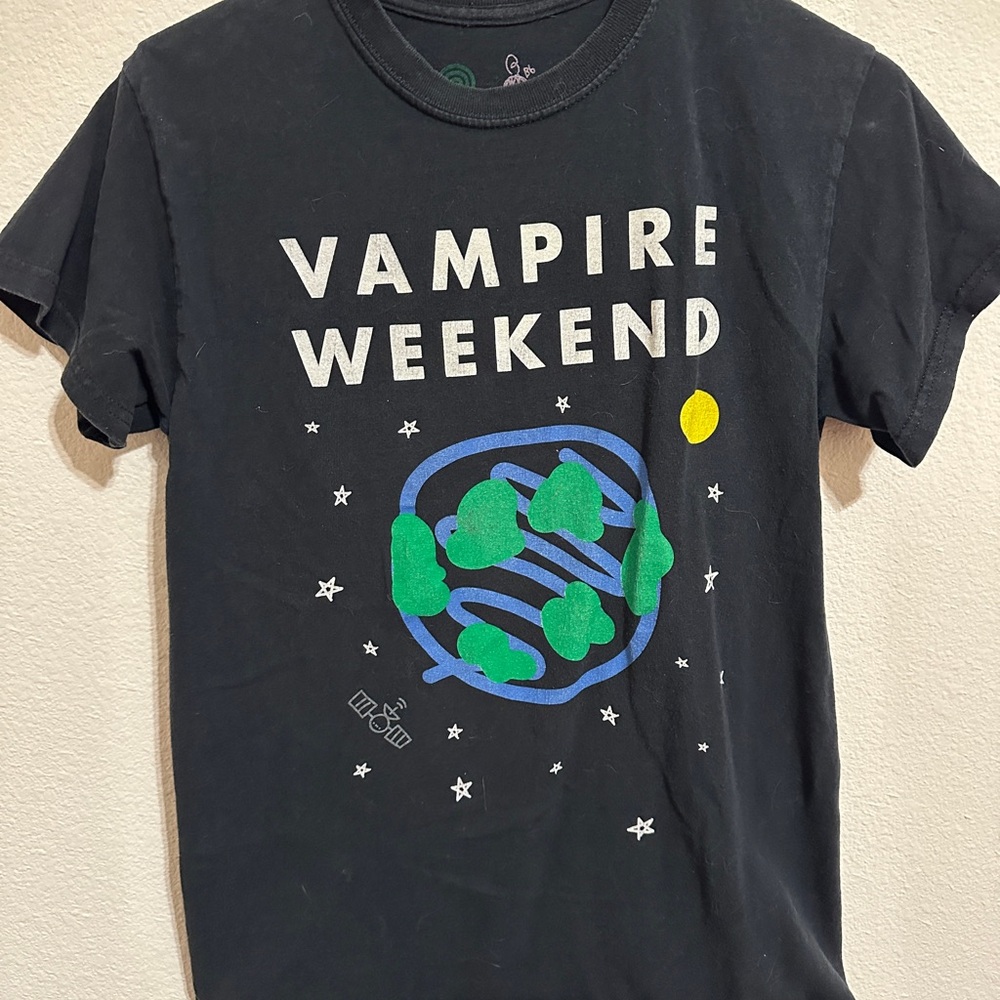 Black Graphic Band T‑Shirt